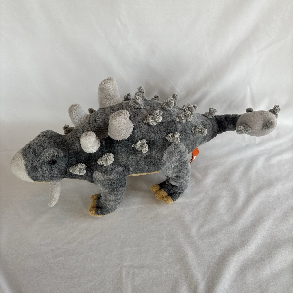 Wild Republic 18" ANKYLOSAURUS Gray Plush‎ DINOSAUR Spiked Realistic